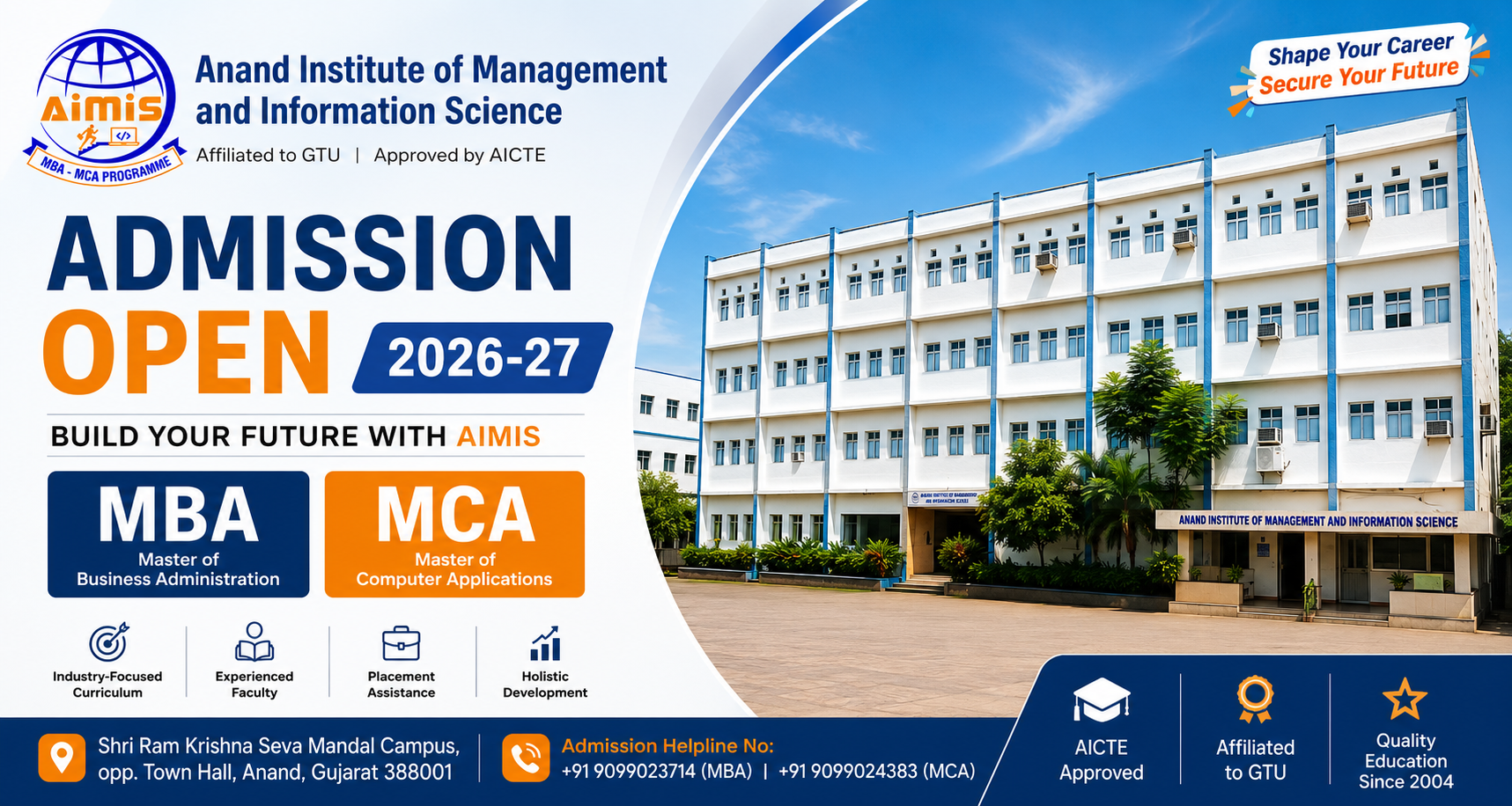 Admission open MBA